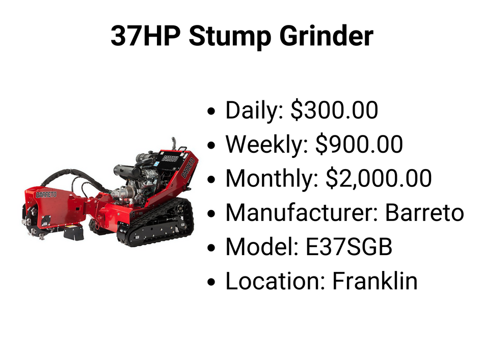 37HP Stump Grinder