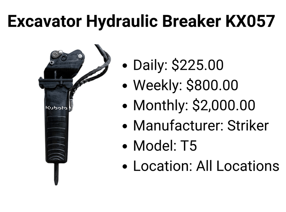 Excavator Hydraulic Breaker KX057